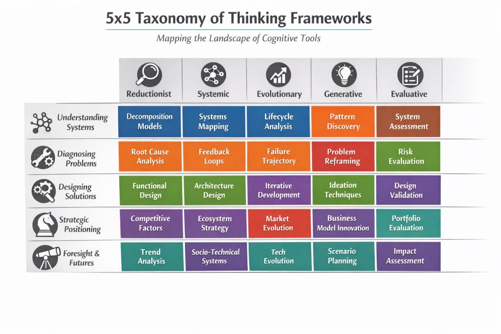 Taxonomy of thinking frameworks